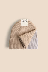 Classic Beanie - Bon Beige & Mixed Grey 2-pack