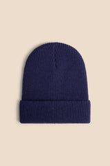 Ribby Beanie - Dark Navy & Mid Grey 2-pack