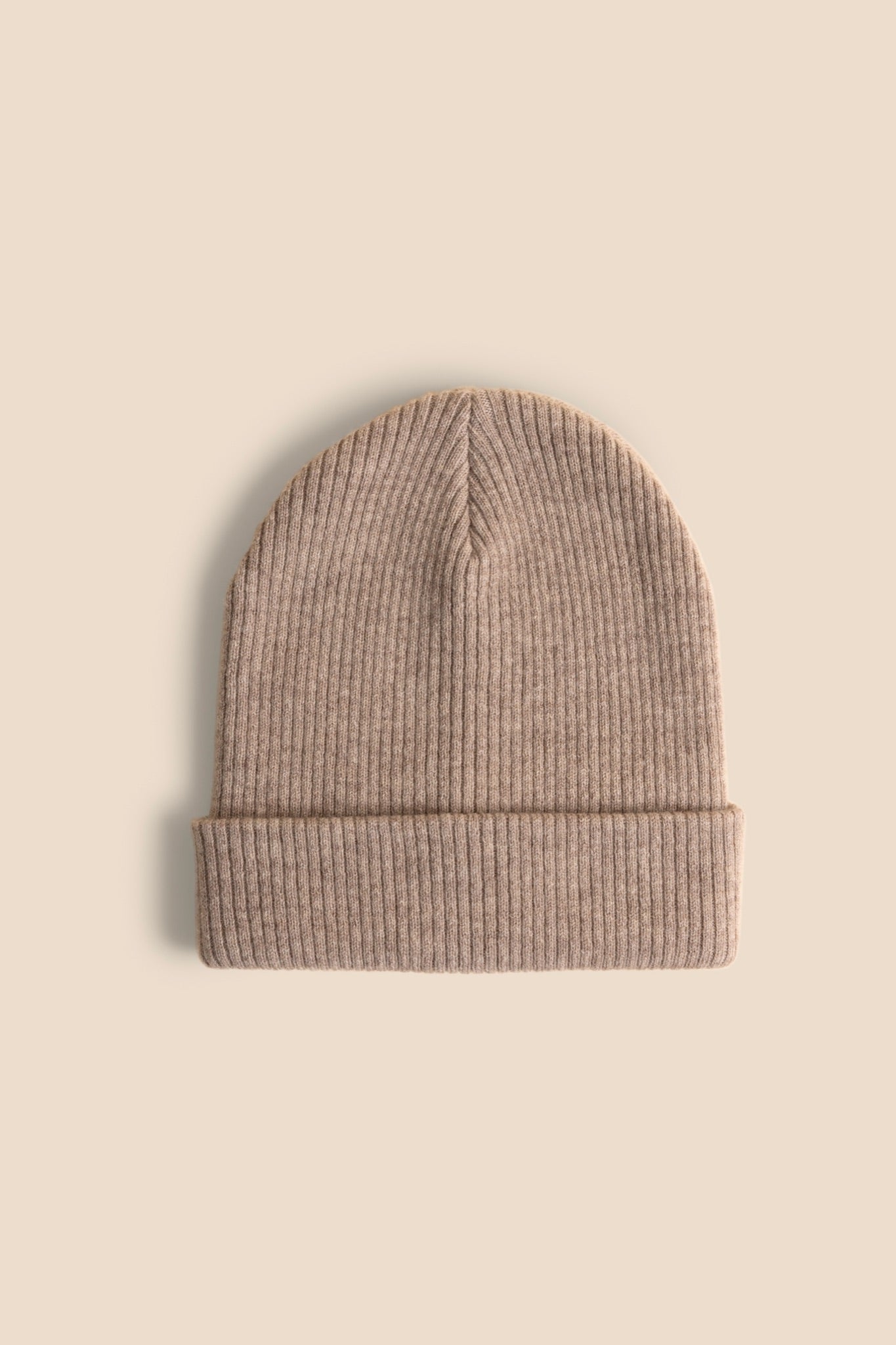 Ribby Beanie - Warm Walnut & Bon Beige 2-pack