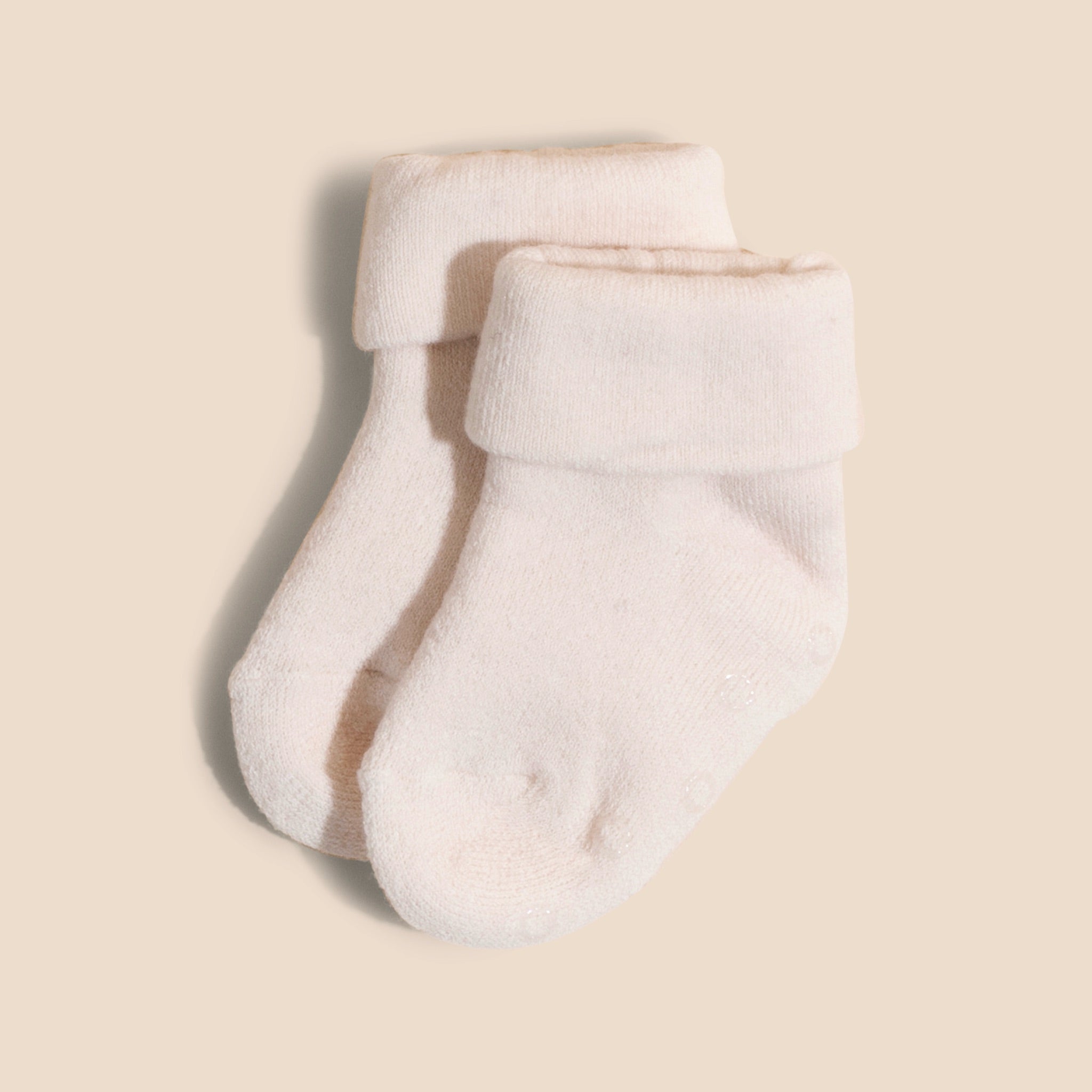 Terry Socks - Dark Mixed Grey & Vanilla Cream 2-pack