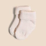 Terry Socks - Dark Mixed Grey & Vanilla Cream 2-pack